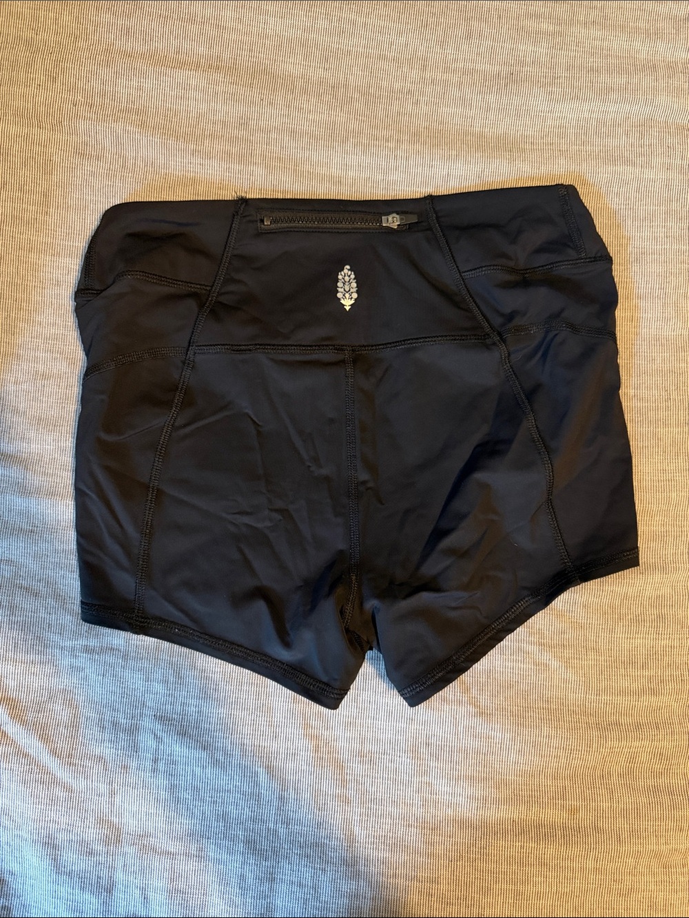 Free people movement black biker shorts